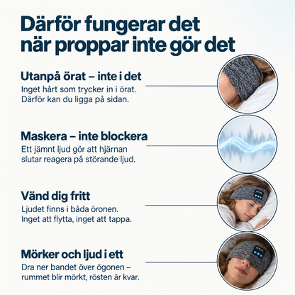 SleepStream™ - Somna till podden & inte snarkningar