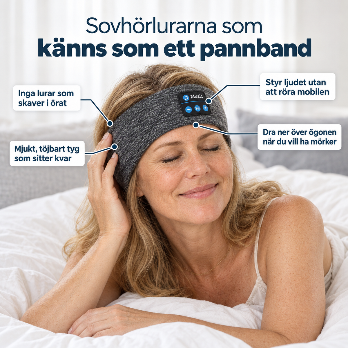 SleepStream™ - Somna till podden & inte snarkningar